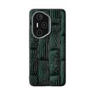 For Honor 300 Pro ABEEL Beast Pattern 6D Micro-Embossed Genuine Leather Phone Case(Green) - 2