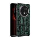 For Huawei Mate 70 RS Ultimate ABEEL Beast Pattern 6D Micro-Embossed Genuine Leather Phone Case(Green) - 1