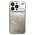 For iPhone 16 Pro Frameless Aromatherapy MagSafe Magnetic PC Phone Case(Titanium Grey) - 1