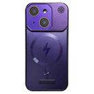 For iPhone 15 Plus Frameless Aromatherapy MagSafe Magnetic PC Phone Case(Purple) - 1
