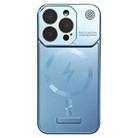 For iPhone 14 Pro Frameless Aromatherapy MagSafe Magnetic PC Phone Case(Blue) - 1