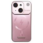 For iPhone 13 Frameless Aromatherapy MagSafe Magnetic PC Phone Case(Rose Gold) - 1