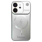 For iPhone 12 Frameless Aromatherapy MagSafe Magnetic PC Phone Case(Titanium Silver) - 1