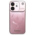 For iPhone 12 Frameless Aromatherapy MagSafe Magnetic PC Phone Case(Rose Gold) - 1