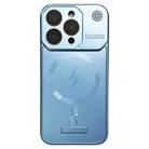 For iPhone 11 Pro Max Frameless Aromatherapy MagSafe Magnetic PC Phone Case(Blue) - 1