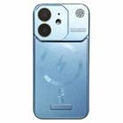 For iPhone 11 Frameless Aromatherapy MagSafe Magnetic PC Phone Case(Blue) - 1