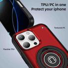 For iPhone 16 Pro Max Ring Holder Magnetic Phone Case(Red) - 2