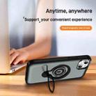 For iPhone 15 Ring Holder Magnetic Phone Case(Grey) - 3