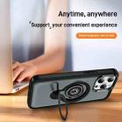 For iPhone 15 Pro Ring Holder Magnetic Phone Case(Grey) - 3