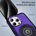 For iPhone 15 Pro Ring Holder Magnetic Phone Case(Purple) - 2