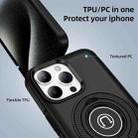 For iPhone 15 Pro Max Ring Holder Magnetic Phone Case(Black) - 2