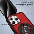 For iPhone 15 Pro Max Ring Holder Magnetic Phone Case(Red) - 2