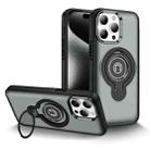 For iPhone 15 Pro Max Ring Holder Magnetic Phone Case(Grey) - 1