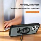 For iPhone 15 Pro Max Ring Holder Magnetic Phone Case(Grey) - 3