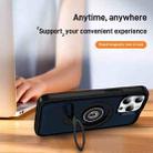 For iPhone 15 Pro Max Ring Holder Magnetic Phone Case(Blue) - 3