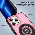 For iPhone 13 Pro Ring Holder Magnetic Phone Case(Bright Pink) - 2