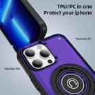 For iPhone 13 Pro Ring Holder Magnetic Phone Case(Purple) - 2