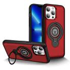 For iPhone 13 Pro Max Ring Holder Magnetic Phone Case(Red) - 1
