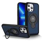 For iPhone 13 Pro Max Ring Holder Magnetic Phone Case(Blue) - 1