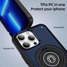 For iPhone 13 Pro Max Ring Holder Magnetic Phone Case(Blue) - 2