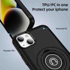 For iPhone 14 Ring Holder Magnetic Phone Case(Black) - 2