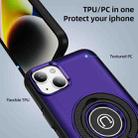 For iPhone 14 Ring Holder Magnetic Phone Case(Purple) - 2