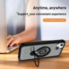 For iPhone 14 Plus Ring Holder Magnetic Phone Case(Grey) - 3