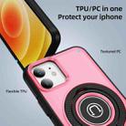 For iPhone 12 Ring Holder Magnetic Phone Case(Bright Pink) - 2