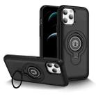 For iPhone 12 Pro Ring Holder Magnetic Phone Case(Black) - 1