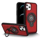 For iPhone 12 Pro Ring Holder Magnetic Phone Case(Red) - 1