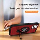 For iPhone 12 Pro Ring Holder Magnetic Phone Case(Red) - 3
