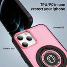 For iPhone 12 Pro Ring Holder Magnetic Phone Case(Bright Pink) - 2