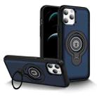 For iPhone 12 Pro Max Ring Holder Magnetic Phone Case(Blue) - 1