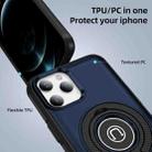 For iPhone 12 Pro Max Ring Holder Magnetic Phone Case(Blue) - 2