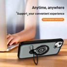For iPhone 13 Ring Holder Magnetic Phone Case(Grey) - 3