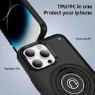 For iPhone 14 Pro Ring Holder Magnetic Phone Case(Black) - 2