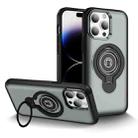 For iPhone 14 Pro Ring Holder Magnetic Phone Case(Grey) - 1