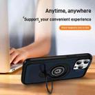 For iPhone 14 Pro Ring Holder Magnetic Phone Case(Blue) - 3