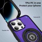 For iPhone 14 Pro Ring Holder Magnetic Phone Case(Purple) - 2