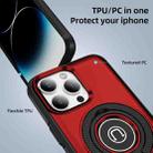 For iPhone 14 Pro Max Ring Holder Magnetic Phone Case(Red) - 2
