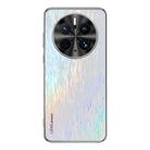 For Huawei Mate 50 Pro Dazzling Acrylic Shockproof Phone Case(White) - 1