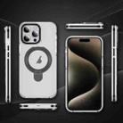 For iPhone 13 Pro Max Two Color TPU Hybrid Acrylic MagSafe Magnetic Holder Phone Case(Black) - 2