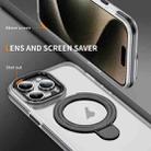 For iPhone 13 Pro Max Two Color TPU Hybrid Acrylic MagSafe Magnetic Holder Phone Case(Black) - 3
