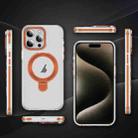 For iPhone 13 Pro Two Color TPU Hybrid Acrylic MagSafe Magnetic Holder Phone Case(Orange) - 2