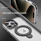 For iPhone 13 Pro Two Color TPU Hybrid Acrylic MagSafe Magnetic Holder Phone Case(Black) - 3