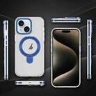 For iPhone 13 Two Color TPU Hybrid Acrylic MagSafe Magnetic Holder Phone Case(Blue) - 2