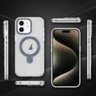 For iPhone XR Two Color TPU Hybrid Acrylic MagSafe Magnetic Holder Phone Case(Grey) - 2