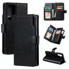 For Samsung Galaxy S25 Ultra 5G Tri-Fold 9-Card Wallets Leather Phone Case(Black) - 1
