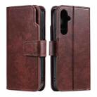 For Samsung Galaxy S25+ 5G Tri-Fold 9-Card Wallets Leather Phone Case(Brown) - 2