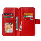 For Samsung Galaxy S24 FE 5G Tri-Fold 9-Card Wallets Leather Phone Case(Red) - 3
